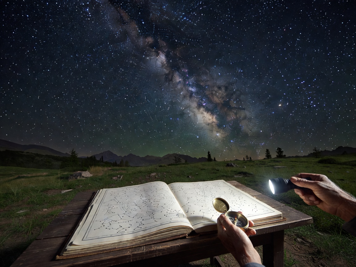 Milky Way Galaxy Constellation Star Map Chart